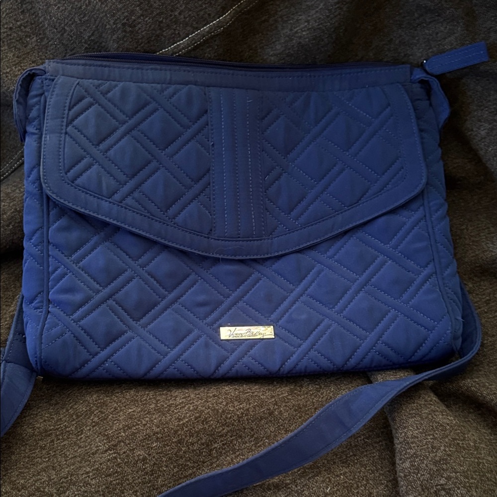 Vera Bradley Blue Quilted IPAD Sachel